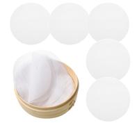 5 Pcs Bamboo Steamer Liner,8 Inch Non-Stick Mats for 20cm Dumpling Bamboo Steamer, Reusable Silicone Cooking Mat for Dumplings, Baking and Steaming