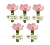 5 PCS Bee Watering Cups Set, Bee Watering Station, BeeCups, Colorful InsectDrinking Stations for Garden, Safe Hydration for Bees & Pollinators with Flower Design