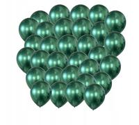 5 pcs Birthday balloons 12 inches green metallic balloons CHROME