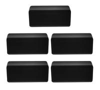 5 Pcs Black ABS Electric Project Case 61x36x25mm Clasp Design | Plastic Junction Enclosure, Component Protection, for Power Sensors and Nano Boards, Home Automation Prototyping