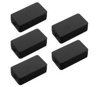5 Pcs Black ABS Plastic Electrical Project Junction Box for Wiring | Corrosion Resistant Enclosure, Quick Fit for Lighting and Harness Repairs, Black Finish for Technicians