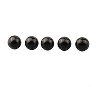 5 Pcs Black Ball Lever Knobs M5/6/8/10/12 Threaded Handle for Machine Tools, 20-40mm Diameter with Embedded Copper Nut(M5x20)