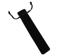 5 pcs Black Simple Pen Pouch, May Tighten up Velvet Pen Bags