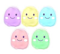 5 PCS Boo Boo Ice Pack, Kid Reusable Ice Pack, Auxiliary Fever Reduction, Hot Cold Pack for Kids Injuries, Wisdom Teeth, Baby Colic, Gas and Upset Stomach, Pain Relief, Fever, Headaches