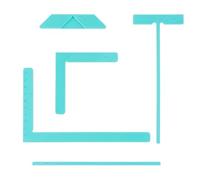 5 Pcs Book Binding Spacers Tools Bookbinding Easy Scrapbooking Tool for Starter Bookbinding Ruler Set Spacer Tool Complete Ruler Kit Can Be Made Into Notebook Calender Junk Journal Handbook