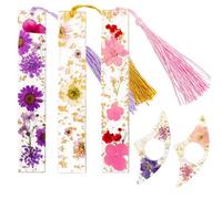 5 Pcs Book Page Holder, Resin Book Mark with Tassel and Thumb Beek Page Holder, Reading Marker for Readers Beek Lovers Bookworm Bookmarks Students Teachers