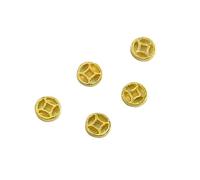 5 Pcs Bright Golden New Year Nails Art Charm Fortunes Ingot Charm Rhinestones Decorations