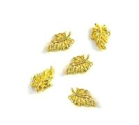 5 Pcs Bright Golden New Year Nails Art Charm Fortunes Ingot Charm Rhinestones Decorations