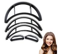 5 Pcs Bump It Hair Styling Accessories, Black Styling Coiler Set, Bump It Up Headband Clip