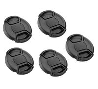 (5 Pcs Bundle) 82MM Front Lens Filter Snap On Pinch Cap, 82 mm Protector Cover for DSLR SLR Camera Lense