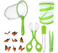 5 Pcs Butterfly Kit, Caterpillar To Butterfly Kit, Bug Catcher Set, Includes Butterfly Net And Insect Catching Tools, Perfect For Outdoor Adventures And Nature Exploration