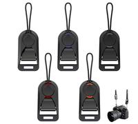 5 Pcs Camera Straps Quick Release Buckles, Universal Camera Strap Rapid Connectors with Base, Camera Strap Quick Release Adapter, Connection Buckle Kit for Quick Release Loops Clips
