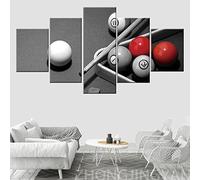 5 Pcs Canvas Poster Wall Art Pool Table Tennis Lovers 100 X 50 Cm Wall Decor Modern Artwork Painting For Home Office Living Room Bedroom For Dining Room Children'S Room Gallery -4N0E+M8V1-