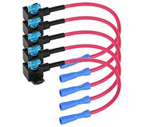 5 Pcs Car Add A Circuit Tap Adapter Blade Tap Holder Auto Adapter with 15A Blade Fuse(Micro Mini) fusibles