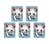 5 Pcs Car Air Fresheners Hanging Scented Cards for Cars Cartoon Mouse Running Car Air Fresheners Cars Interior Decoration Fragrance Scented Cards for Rearview Mirror Auto Accessories