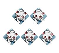 5 Pcs Car Air Fresheners Hanging Scented Cards for Cars Cartoon Mouse Running Car Air Fresheners Cars Interior Decoration Fragrance Scented Cards for Rearview Mirror Auto Accessories