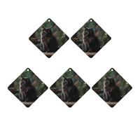 5 Pcs Car Air Fresheners Hanging Scented Cards for Cars Cat on The Table Car Air Fresheners Cars Interior Decoration Fragrance Scented Cards for Rearview Mirror Auto Accessories