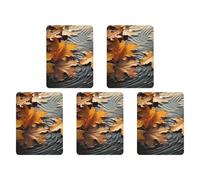 5 Pcs Car Air Fresheners Hanging Scented Cards for Cars Fall Leaves Car Air Fresheners Cars Interior Decoration Fragrance Scented Cards for Rearview Mirror Auto Accessories