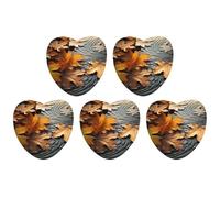 5 Pcs Car Air Fresheners Hanging Scented Cards for Cars Fall Leaves Car Air Fresheners Cars Interior Decoration Fragrance Scented Cards for Rearview Mirror Auto Accessories