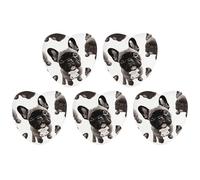 5 Pcs Car Air Fresheners Hanging Scented Cards for Cars French Bulldog Car Air Fresheners Cars Interior Decoration Fragrance Scented Cards for Rearview Mirror Auto Accessories