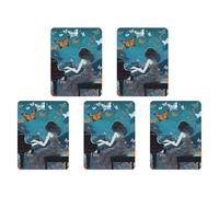 5 Pcs Car Air Fresheners Hanging Scented Cards for Cars Girl Playing Piano Car Air Fresheners Cars Interior Decoration Fragrance Scented Cards for Rearview Mirror Auto Accessories