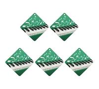 5 Pcs Car Air Fresheners Hanging Scented Cards for Cars Green And White Piano Keys Car Air Fresheners Cars Interior Decoration Fragrance Scented Cards for Rearview Mirror Auto Accessories