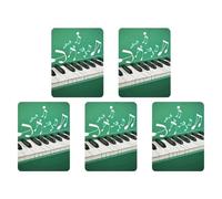 5 Pcs Car Air Fresheners Hanging Scented Cards for Cars Green And White Piano Keys Car Air Fresheners Cars Interior Decoration Fragrance Scented Cards for Rearview Mirror Auto Accessories