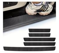 5 PCS Car Door Sill Protector Strips for Cadillac Escalade ESV 2025, Carbon Fiber Car Kick Plates Scratch Resistant Rear Bumper Protector Stickers