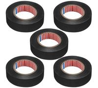 5 PCS Car Exhaust Wrap,Wiring Harness Tape,Adhesive Fabric Cloth Tape,Multipurpose Anti Squeak Self Adhesive Felt Tape for Car Cable Harness Wiring Fabric Loom Electrical Heat Tape Tools 1.8CM x 15M