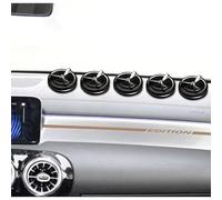 5 Pcs Car Fragrance Diffuser, Solar-Powered Smart Car Air Freshener with Fragrance Chips, Fast Odor Neutralization, Pure & Safe, Ideal for Drivers, Gift for Men & Women (Black)