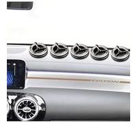 5 Pcs Car Fragrance Diffuser, Solar-Powered Smart Car Air Freshener with Fragrance Chips, Fast Odor Neutralization, Pure & Safe, Ideal for Drivers, Gift for Men & Women (Grey)