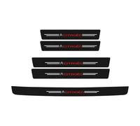 5 PCS Car Sill Protectors Strips for Citroen Jumpy II 2012-2015, Carbon Fiber Car Door Sill Protector Cover Welcome Pedal Protector Cover