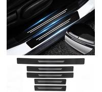 5 PCS Car Sill Protectors Strips for Nissan Ariya, Welcome Pedal Protector Cover Carbon Fiber Car Door Sill Protectors