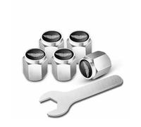 5 PCS Car Tyre Caps for Aston Martin Tyre Dust Caps Air Valve Caps Hexagon Valve Covers Replacement for Cars Anti-Corrosion (Anti-theft),Silverstyle