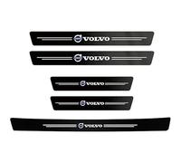 5 Pcs Carbon Door Sill Protector for Volvo XC70 V70 V50 S70, Kick Plate Steps Covers Anti Slip Welcome Pedal Auto Styling Accessories Gift