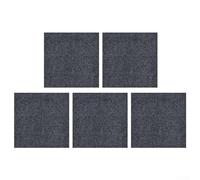 5 Pcs Carpet Tiles, 30 X 30 Cm Flooring Self-Adhesive Commercial Carpet With Non-Slip, Carpet Flooring for Office, Carpet Tiles Heavy Duty Washable Carpet Tiles(Dark grey)