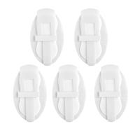 5 PCS Catheter Stabilization Device, Catheter Leg Bag Holder, Catheter Supplies - for Single and Double Tubing, Fits Most Catheters, with Interlaced Loops Catheter Holder Design (White)