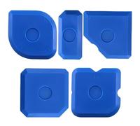 5 Pcs Caulk Tool Kit, Caulking Tools, Silicone Sealant Finishing Tool for Kitchen Bathroom Floor Sealant Grout Finishing Sealing (COLOR:blue)