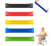 5 PCS Chair Bands, Chair Bands for Kids with Fidgety Feet, Aids for Kids, Stretchy Chair Band for Kids, Colorful Chair Fidget Bands Flexible Seating Straps for Kids Bouncy Stress Bands