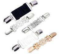 5 Pcs Cinch Clips for Clothes,Blouse Adjustable Vintage Metal Waist Clip Clothing Adjuster Tightener Dresses Tightening Elastic Fit,Fashion Durable Accessories for Women’S Dress Shirt Sweater Skirt