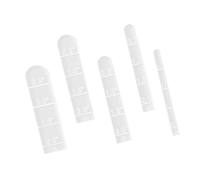 5 Pcs Clear Acrylic Ruler Set Pottery Arcs Small Scale Pottery Measuring Tool Set for Earrings Jewelry Making