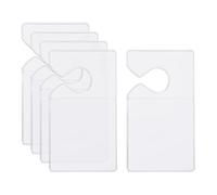 5 Pcs Clear Parking Permit Holder Parking Pass Card Holder Hanging Permit Holder Car Parking Pass Hang Tag Parking Lot Pass Holder Car Rear View Mirror Permit Hanger