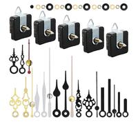 5 Pcs Clock Movement Mechanism Parts Silence Quartz Diy Wall Clock With 7 Different Pairs Clock Han