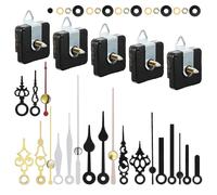 5 Pcs Clock Movement Mechanism Parts Silence Quartz Diy Wall Clock With 7 Different Pairs Clock Hands Replacement Kit -t