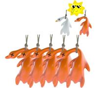 5 Pcs Color-Changing Roast Duck Car Pendant,Cute Duck Creative Interior Decoration,UV Discoloration Duck Rearview Mirror Hanging Decoration,Fun Mirror Hanging Ornament,Roast Duck Car Pendant Gift