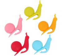 5 Pcs Colorful Cute Snail Shape Tea Bag Clip Cup Mug Tea Strainer Strainer Clips Party Decor Random Color Silicone Tea Bag Holder Cute Design, Tea Accessories