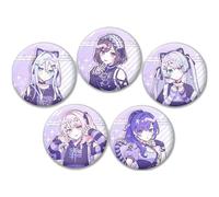 5 Pcs Colorful Sekais Rui Project Tinplate Badge Sekais Rui Figure Brooch Game Anime Cool Girls Pins, Metal, Sekais Rui Cosplay Accessories