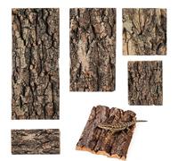 5 Pcs Cork Bark, Reptile Accessories, Decorative Bark, Climbing & Bioactive Enclosures with Multiple Sizes for Climbing And Hiding, For Snakes, Spider, Lizard, Gecko and Tortoise