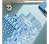 5 PCS Cotton Fat Quarter Bundles,Gingham Fabric Squares for Quilting Sewing | Soft Lightweight Cotton Fabric for Sewing, Multi Pattern Fat Quarters for Patchwork, Cushion, Clothing & DIY Home Decor