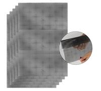 5 Pcs Count Plastic Mesh Canvas Sheets for Embroidery, Black Plastic Mesh Sheets, Flexible Plastic Mesh Sheets for Crafts, Black Eye Mesh for DIY Crafts Cross Stitch Crochet Bag Making, 11.8×7.9"